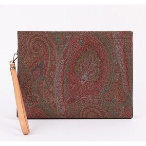 Paisley Square Strap Clutch Bag